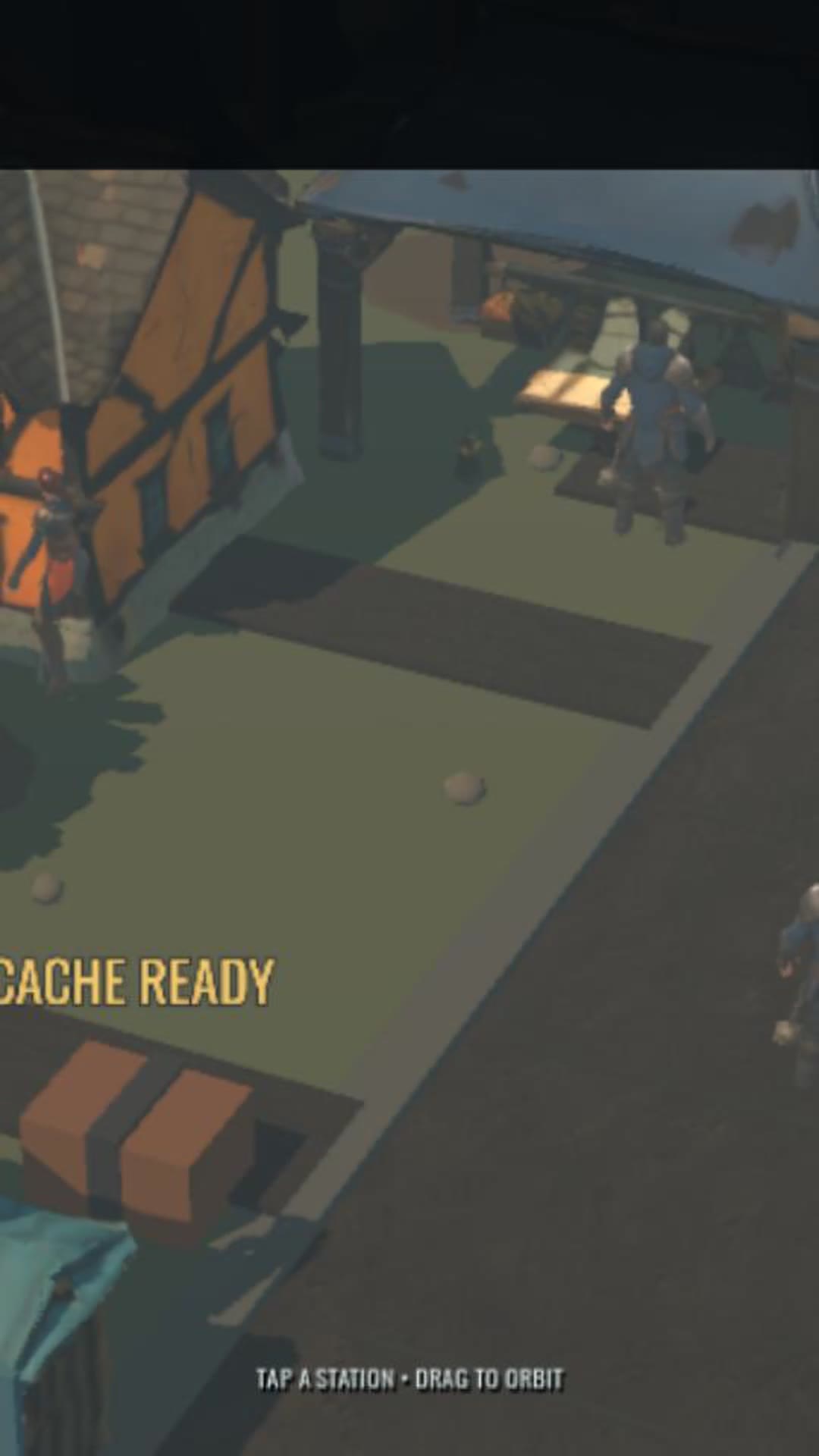 The frontline camp between runs